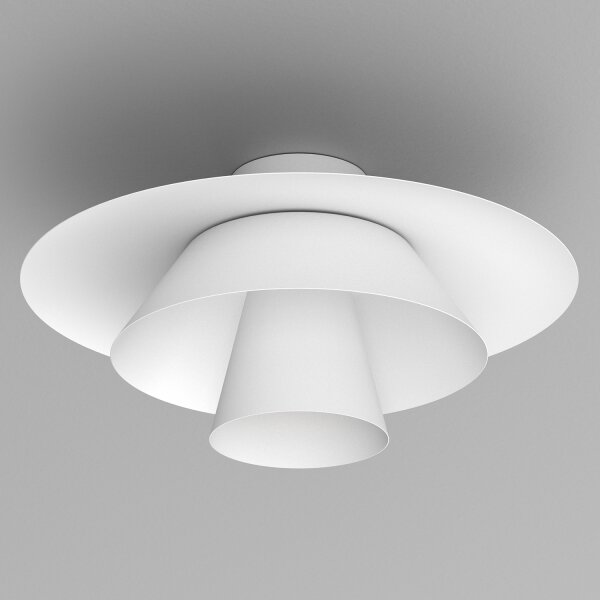 Плафон PLATO 1xE27/15W/230V, Ø 32 см, бял