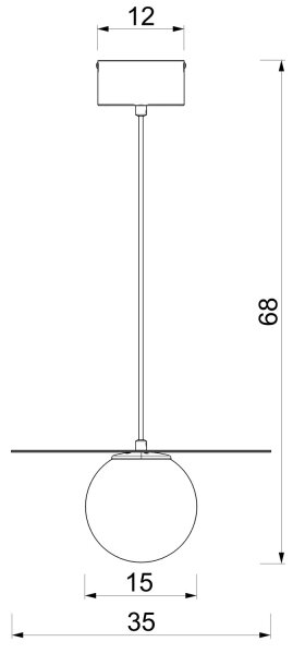 Висяща лампа на шнур FLAT 1xE27/15W/230V бежова