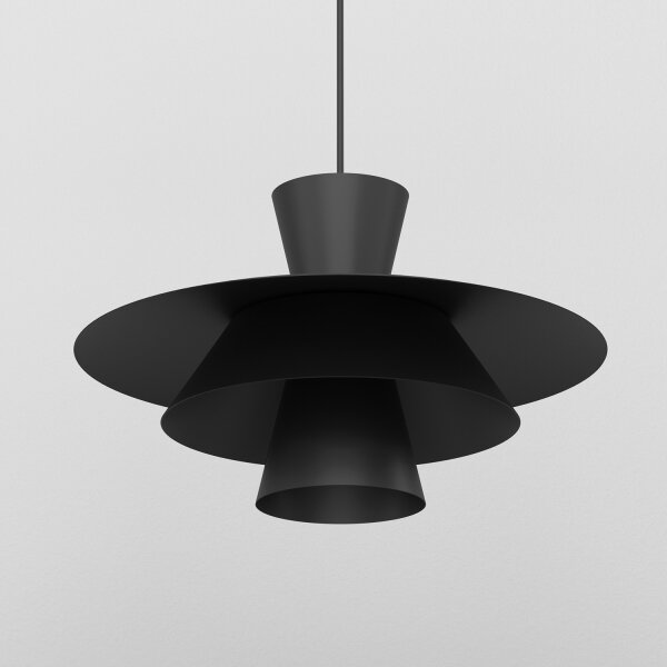 Полилей на кабел PLATO 1xE27/15W/230V черен