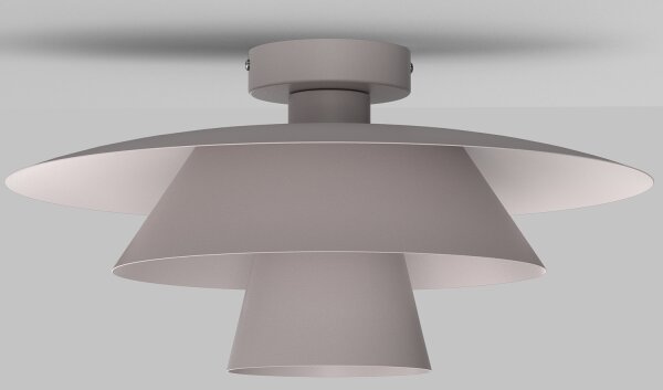 Потолъчно осветително тяло PLATO 1xE27/15W/230V Ø 32 см кремово