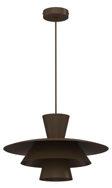 Висящо осветително тяло на кабел PLATO 1xE27/15W/230V кафяво