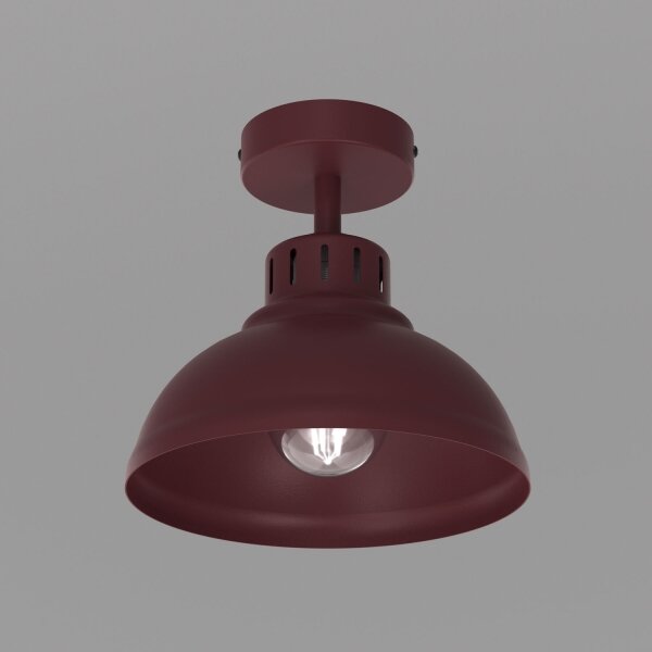 Плафон SVEN 1xE27/15W/230V диам. 21 см бордо
