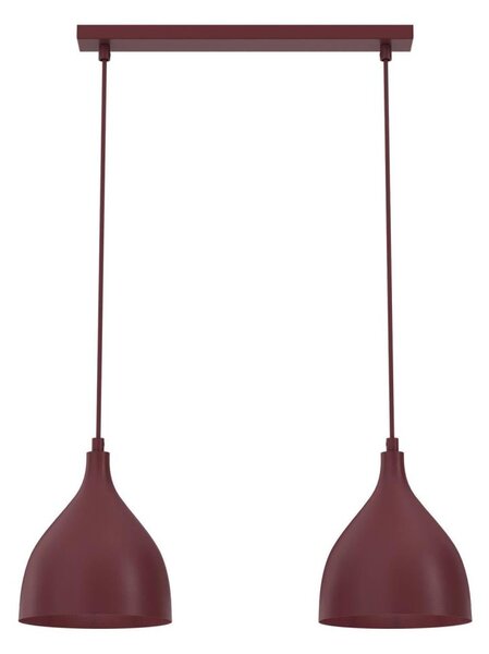 Полилей на кабел NOAK CLASSIC 2xE27/15W/230V бордо