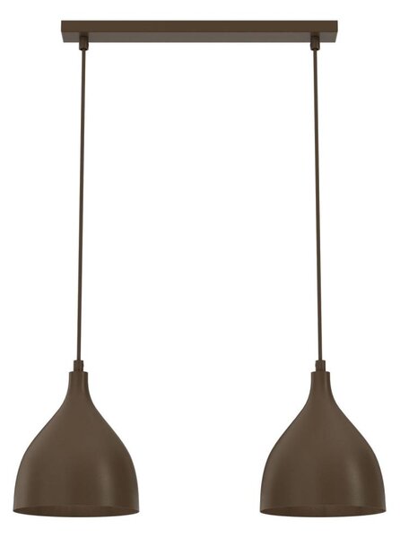 Висяща лампа на кабел NOAK CLASSIC 2xE27/15W/230V кафява