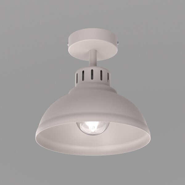 Таванно осветително тяло SVEN 1xE27/15W/230V Ø 21 см кремаво