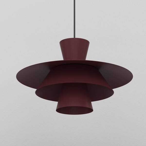 Полилей на кабел PLATO 1xE27/15W/230V бордо