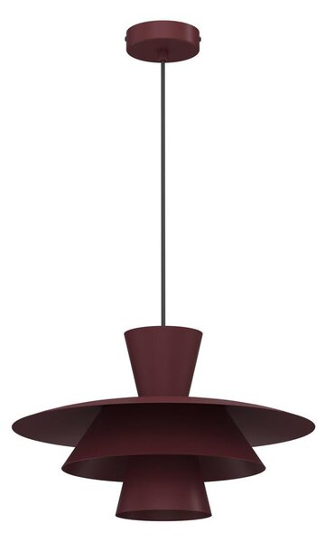 Полилей на кабел PLATO 1xE27/15W/230V бордо