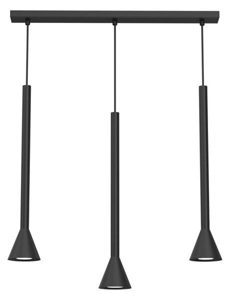 Полилей на кабел MAZZO 3xGU10/8W/230V черен