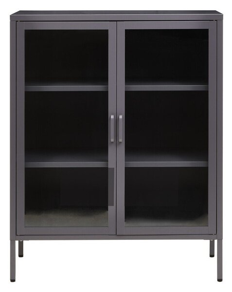 Сива стоманена витрина 80x102x40 cm Acier – Premier Housewares