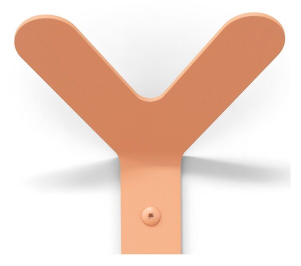 Стоманена стенна закачалка в цвят сьомга 66 cm Frondo – Spinder Design