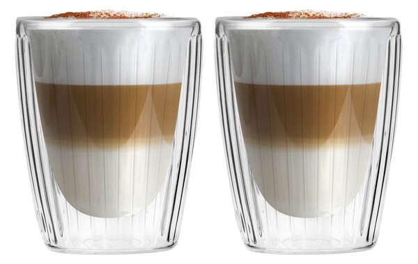 Стъклени чаши в комплект 2 бр. за капучино 250 ml Livio Duo – Vialli Design