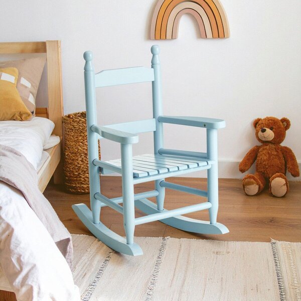 Син детски стол от масивна топола – Premier Housewares