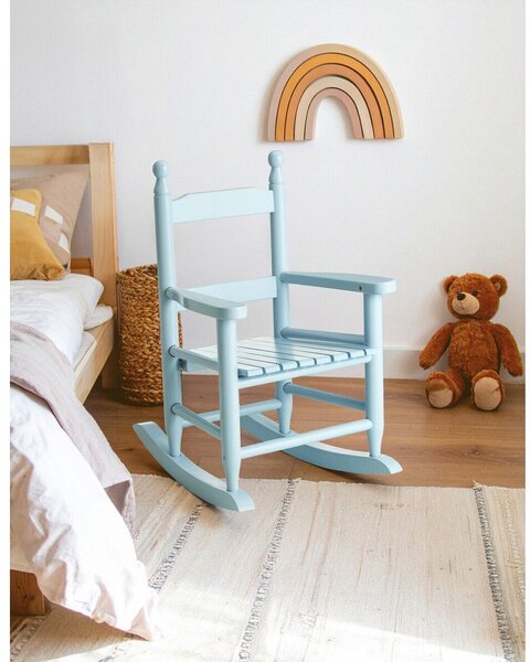 Син детски стол от масивна топола – Premier Housewares