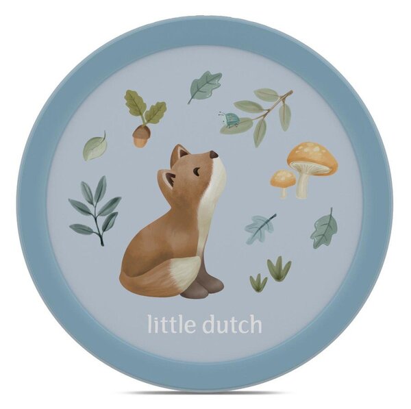 Светлосиня пластмасова детска кутия за храна Forest Friends by Little Dutch – Mepal