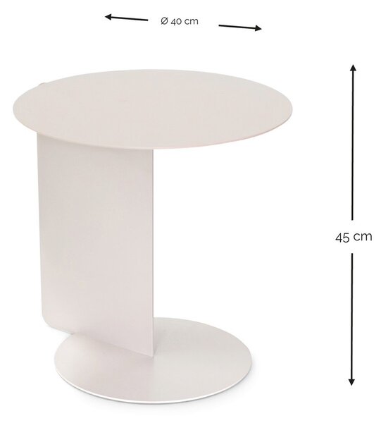 Стоманена кръгла странична масичка ø 40 cm Salsa – Spinder Design