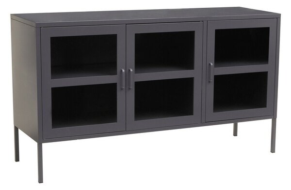 Сива стоманена витрина 140x80x45 cm Acier – Premier Housewares