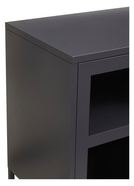 Сива стоманена витрина 140x80x45 cm Acier – Premier Housewares