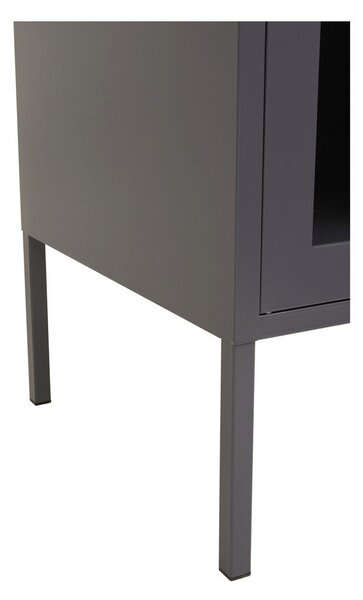 Сива стоманена витрина 140x80x45 cm Acier – Premier Housewares