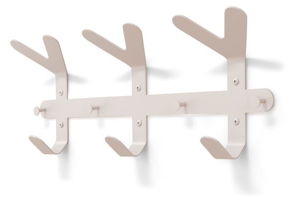 Кафяво-сива стоманена стенна закачалка 66 cm Frondo – Spinder Design