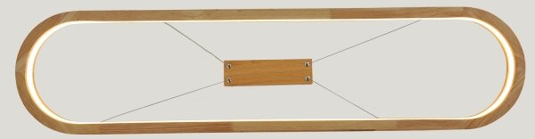 Brilagi - LED полилей на кабел UMEA WOOD LED/40W/230V 90x22 cm дърво