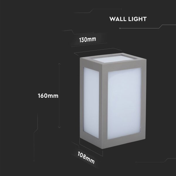 LED Външно стенно осветително тяло LED/12W/230V 4000K IP65