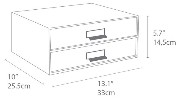 Картонен органайзер с чекмеджета Birger - Bigso Box of Sweden