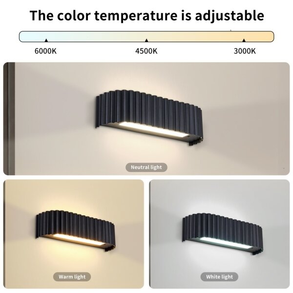 Brilagi - LED стенен аплик FALCON MODERN LED/10W/230V 30 cm 3000/4500/6000K черен