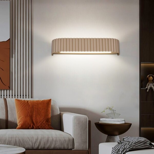 Brilagi - LED димируема стенна лампа FALCON MODERN LED/14W/230V 40 cm бежова + дистанционно управление