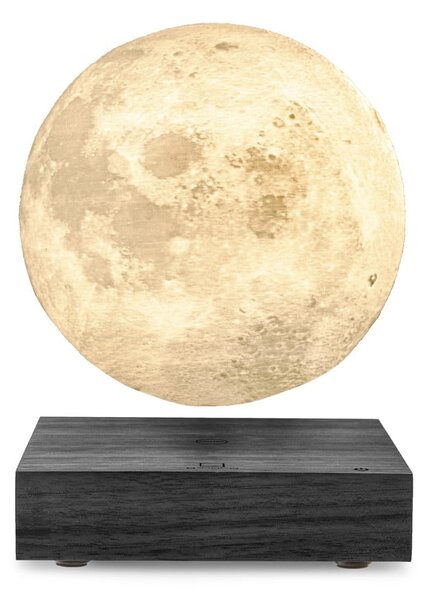 Черна LED настолна лампа (височина 14 cm) Moon – Gingko