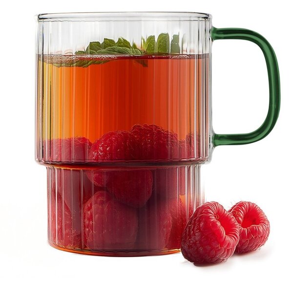 Зелени стъклени чаши в комплект 2 бр. за капучино 350 ml Livio – Vialli Design
