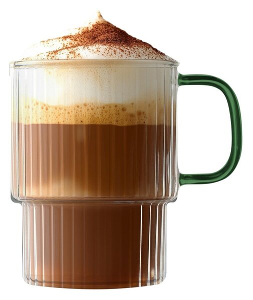 Зелени стъклени чаши в комплект 2 бр. за капучино 350 ml Livio – Vialli Design
