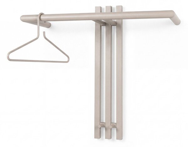 Кафяво-сива стоманена стенна закачалка 65 cm Senza – Spinder Design