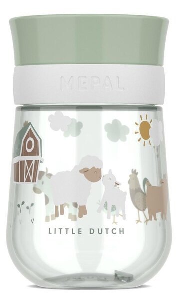 Светлозелена пластмасова детска чаша 300 ml Little Farm by Little Dutch – Mepal