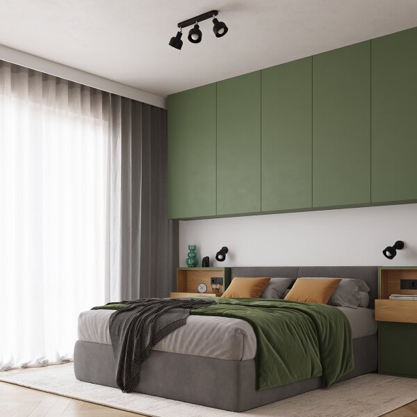 Sollux SL.1316 - Спот аплик ELBA 1xE27/15W/230V черен
