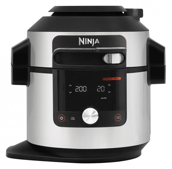 Мултикукър Ninja Foodi OL750EU, 1760W, 7.5 л, 3 режима, 14 програми, SmartLid, Инокс/Черен