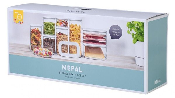 Пластмасови кутии в комплект 9 бр. за храна Modula – Mepal