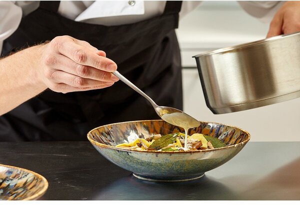 Кафява супена порцеланова чиния ø 21 cm Resto – BonBistro
