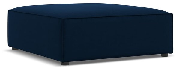 Тъмносиня кадифена табуретка Jodie – Micadoni Home