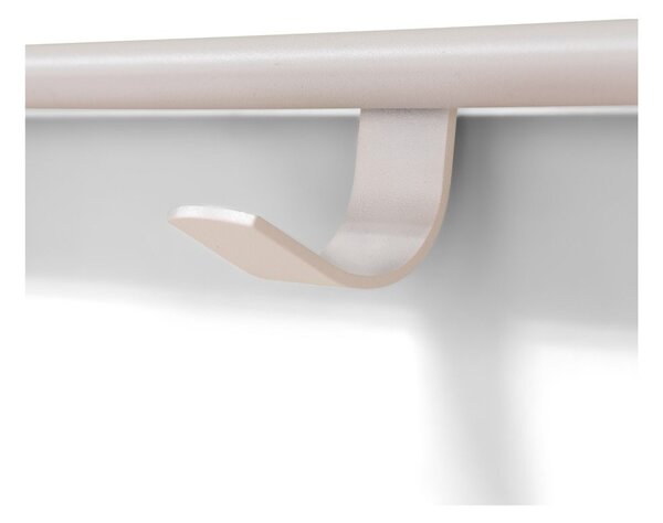 Кафяво-сива стоманена стенна закачалка с рафт 60 cm Rex – Spinder Design