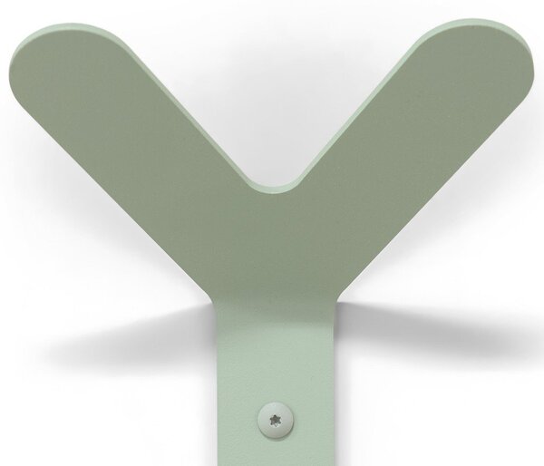 Сиво-зелена стоманена стенна закачалка 66 cm Frondo – Spinder Design