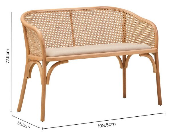 Подплатена пейка в естествен цвят Cebu – Premier Housewares