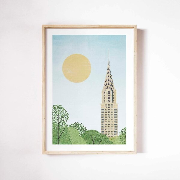 Плакат 30x40 cm Chrysler Building - Travelposter