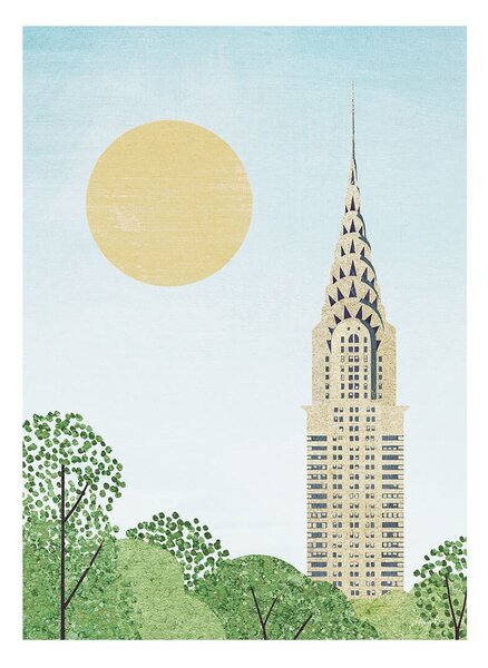 Плакат 30x40 cm Chrysler Building - Travelposter