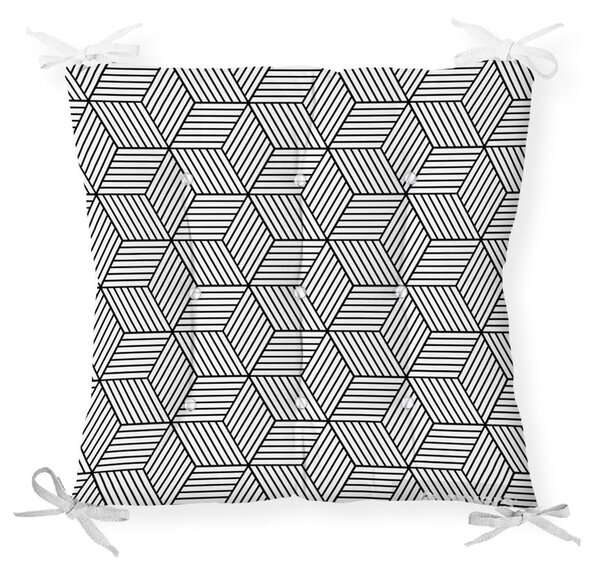 Възглавница за сядане CrisCros от памучна смес, 40 x 40 cm - Minimalist Cushion Covers