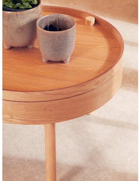Кръгла странична масичка от декор от бор ø 60 cm Viborg – Premier Housewares
