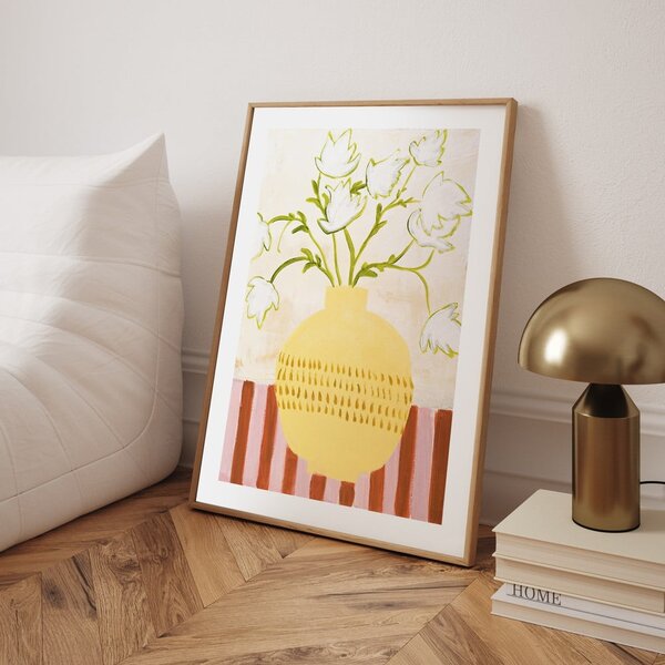 Картина 52x72 cm Yellow Vase – Malerifabrikken