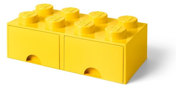 Жълта кутия за съхранение с две чекмеджета - LEGO®