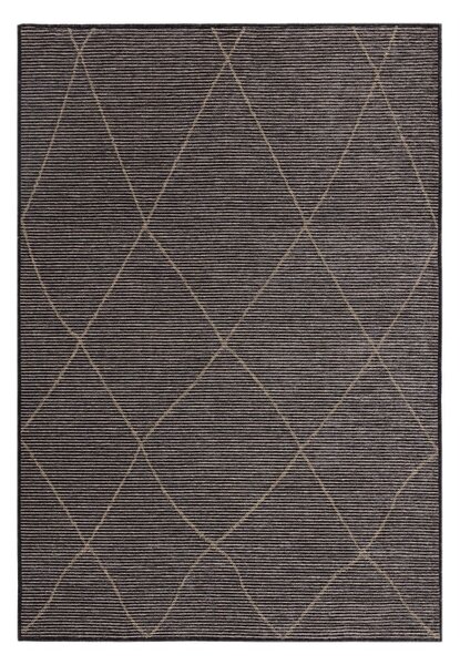 Тъмносив килим със смес от юта 160x230 cm Mulberrry – Asiatic Carpets