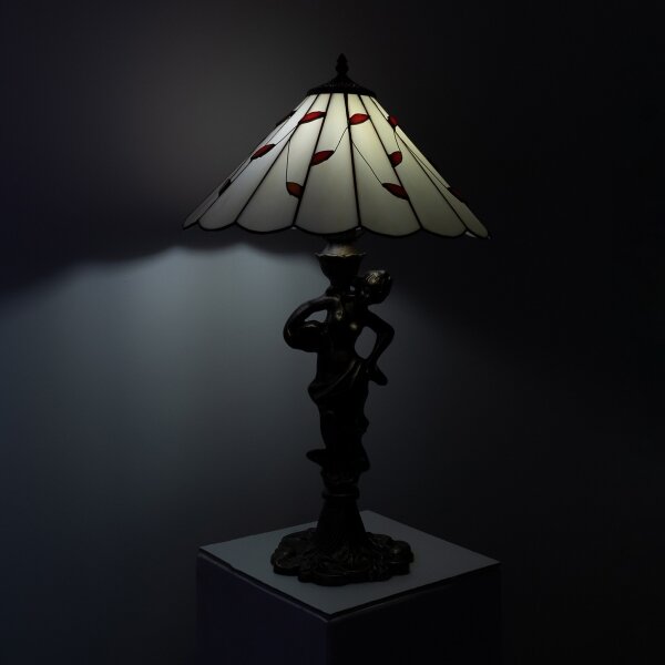 Brilagi - Tiffany витражна настолна лампа FOLIA 1xE27/60W/230V