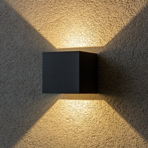 Brilagi - LED Екстериорен аплик CUBE LED/6W/230V антрацит IP54